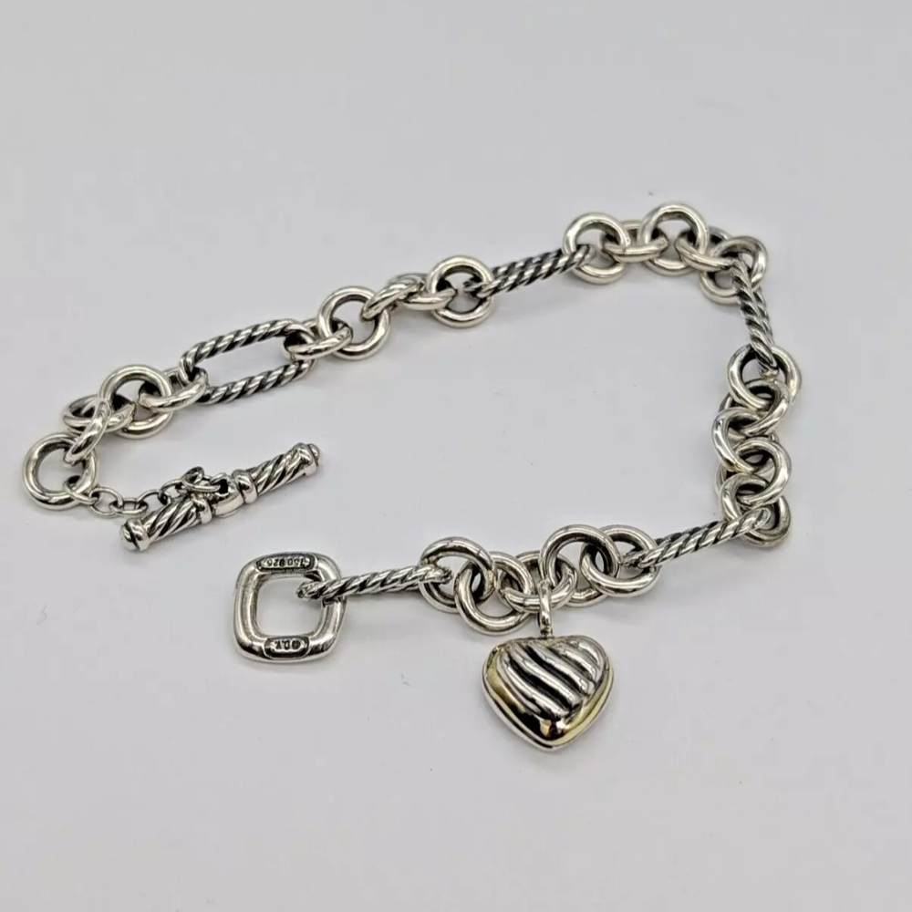 David Yurman Gold and Silver Bracelet